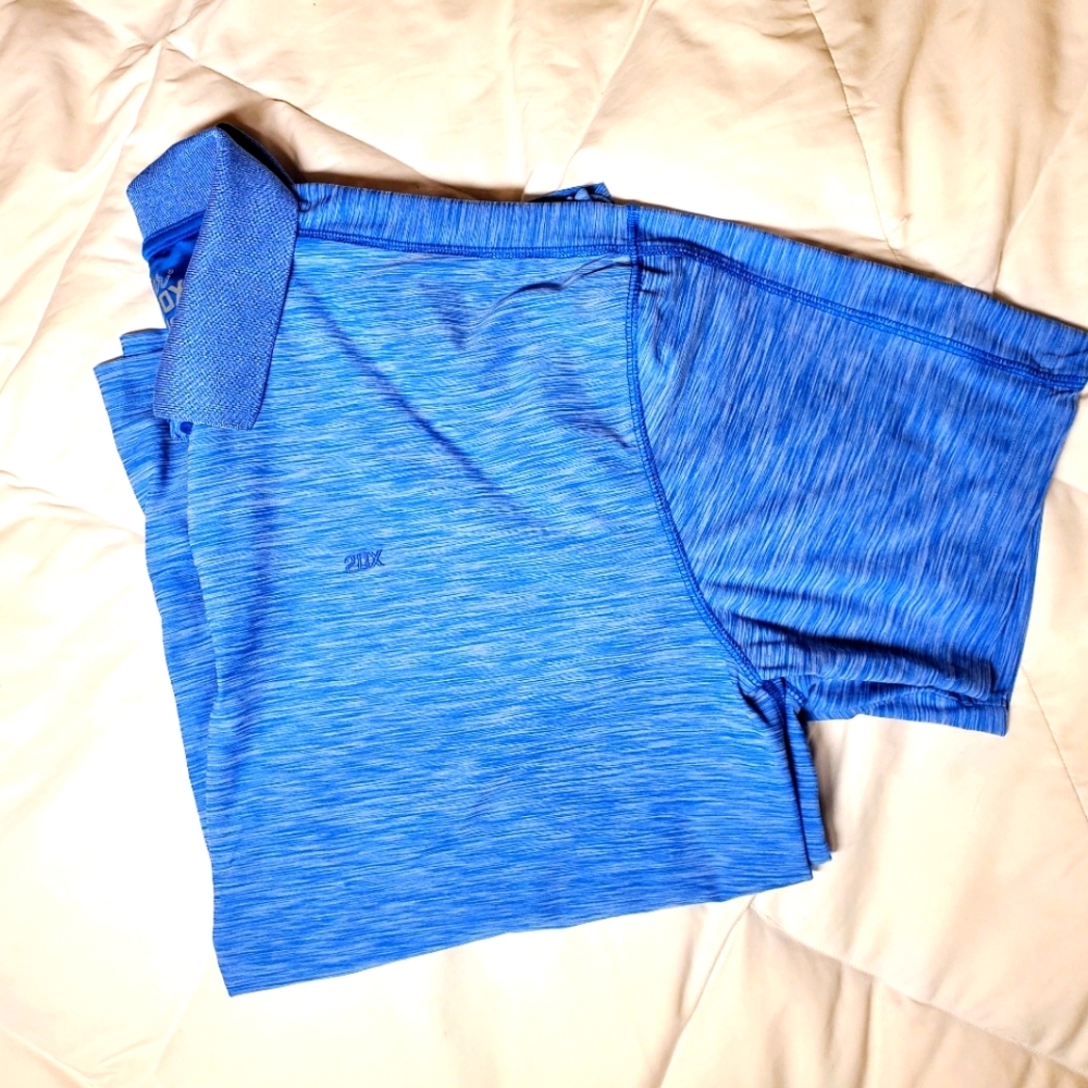 Wrangler Men's Blue 20X Advanced Comfort Short Sleeve Performance Polo Shirt XL